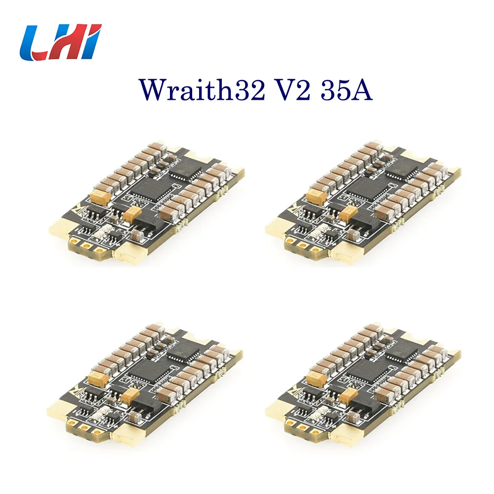 Воздушный регулятор двигателей AIRBOT-Wraith32 V2-32bit Brushless Blheli_s 35a с встроенным датчиком тока и кистевым регулятором ESC 30a для FPV квадрокоптера.