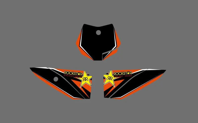 Мотоцикл команда графика фон Наклейка Набор для KTM 50 SX 2009 2010 2011 2012 2013|Наклейки и
