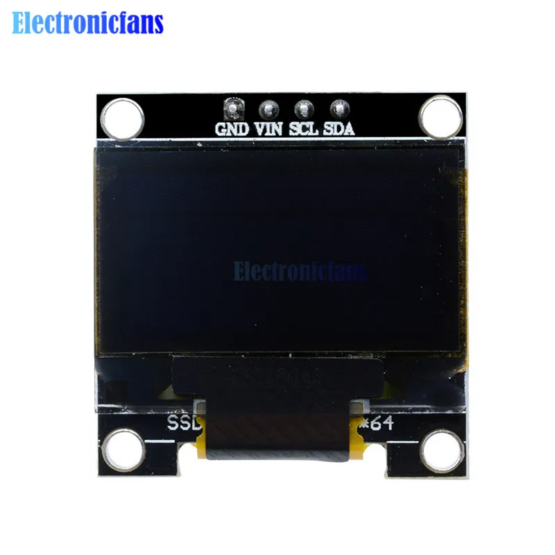 0,9" I2C IIC Серийный 128X64 128*64-белый топ с o-образным светодиодный ЖК-дисплей светодиодный Дисплей модуль SSD1306 12864 3V~ 5V DC 0,96" SPI серийный модуль для Arduino
