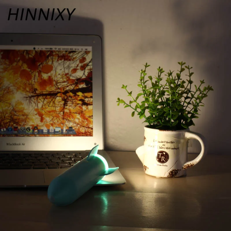 Hinnixy Rocket Sensor Ночная светло розовая синяя умная детская прикроватная лампа для