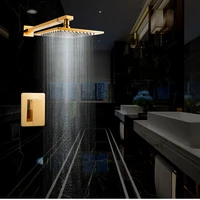 dfaso ceiling rain shower head rainfall concealed thermostatic shower set panel embed ceiling insert wall mount shower faucets