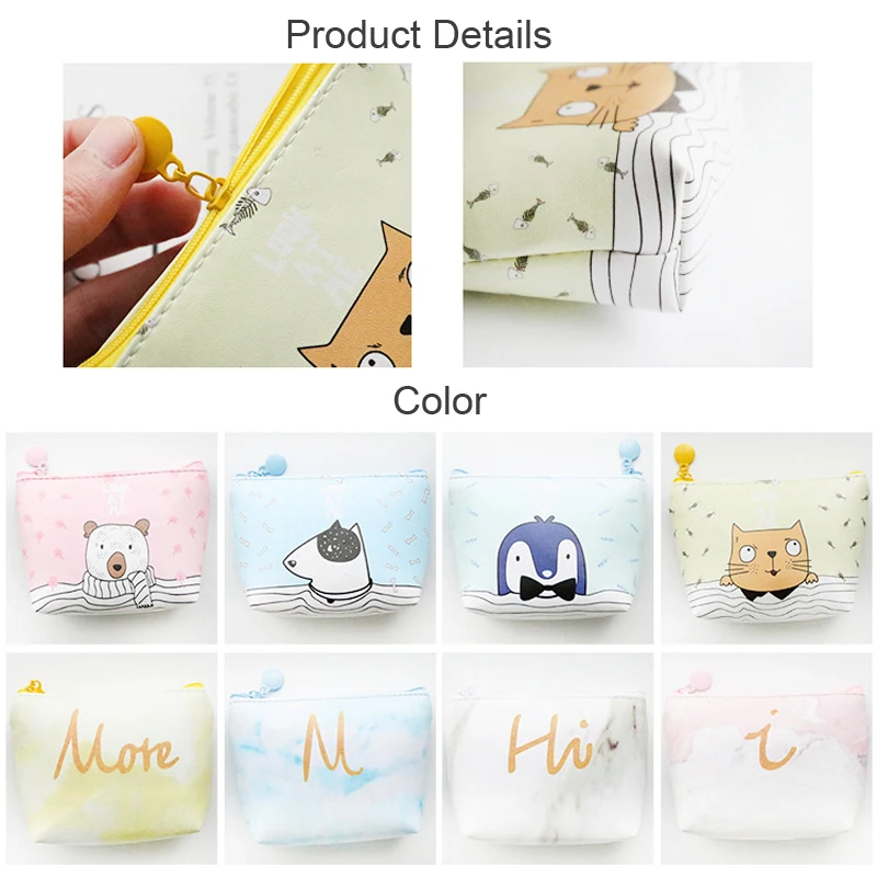 

Korean creative cartoon change purse coin leather purse cute girls wallet female small bag coin purse kids mini pouch clutch