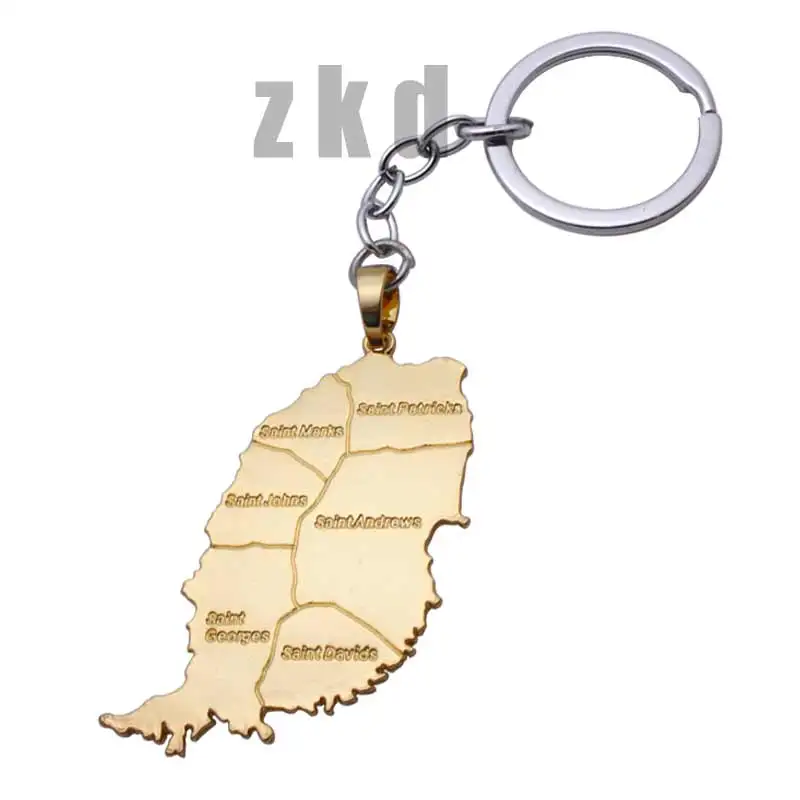 ZKD карта Великобритании кольцо для ключей и брелок | Украшения аксессуары