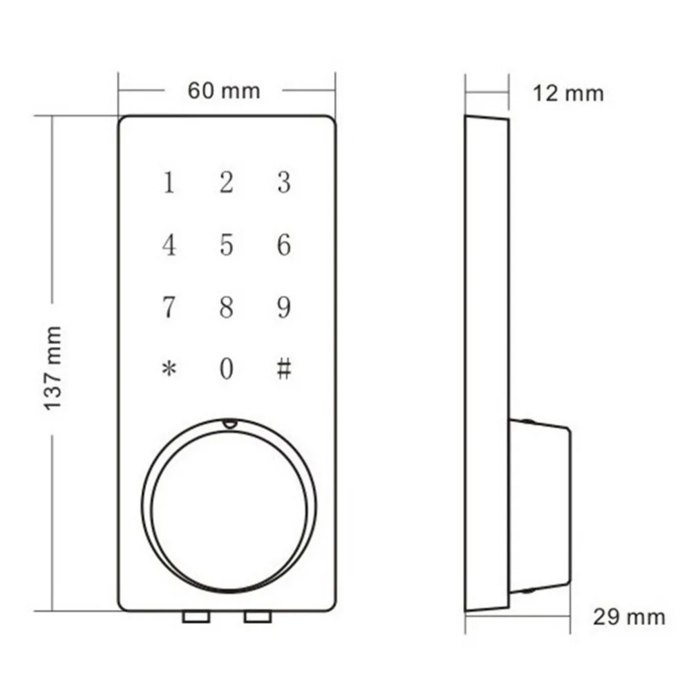 OS8815BLE YS BT электронные Keyless задней подсветкой клавиатуры блокировка дверей