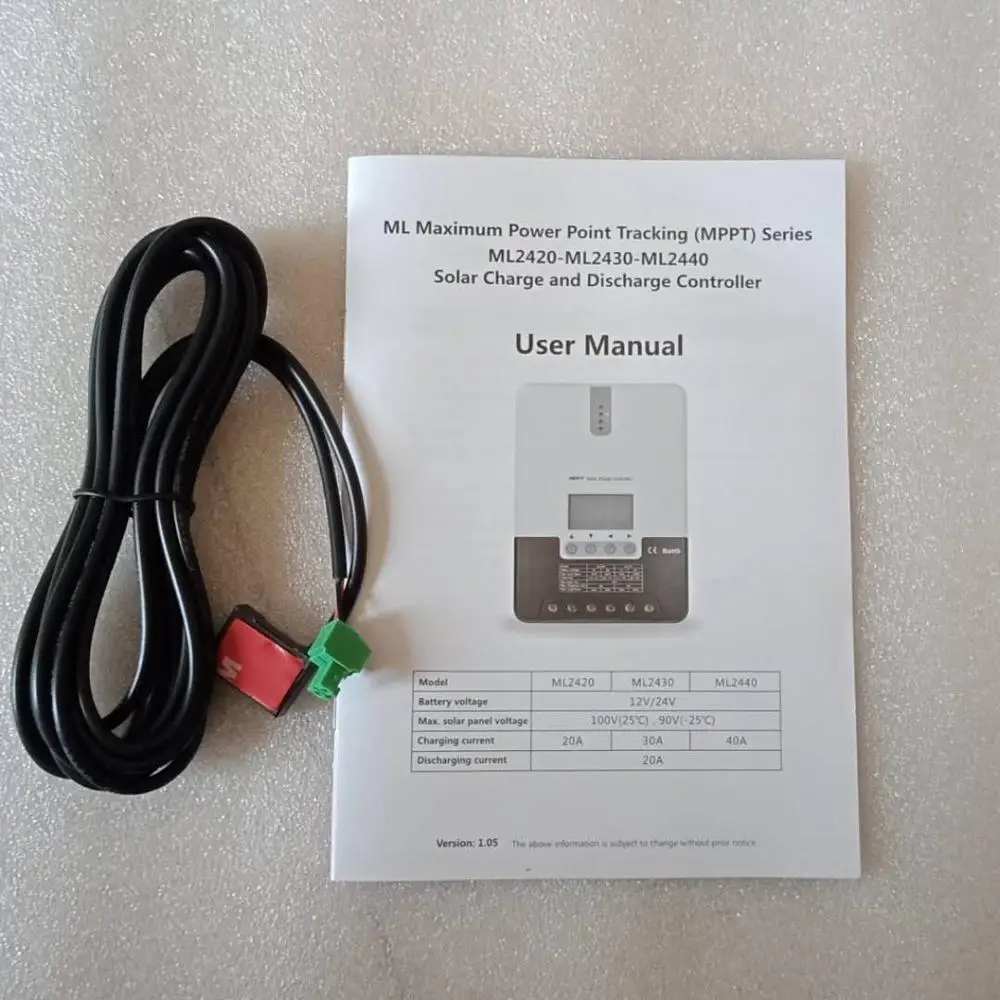 Фото 12V24V 20A ML2420 Автомобильная MPPT Контроллер заряда с ЖК-дисплеем регулятор солнечного 12V24V 20A ML2420 Автомобильная MPPT Контроллер заряда с ЖК-дисплеем регулятор солнечного