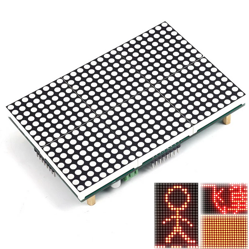 Модуль светодиодной матрицы светодиодный дисплей 16x24 решетчатый модуль 16x24 точечный подтекст дисплей водительская программа Testo Pantalla светодиодный