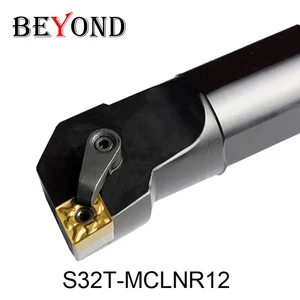 BEYOND S32T MCLNR MCLNL S32T-MCLNR12 S32T-MCLNL12 Держатель внутреннего токарного инструмента Токарный станок с ЧПУ для расточной оправки CNMG120404-PM YBC251