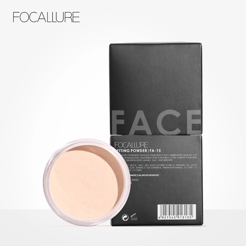 FOCALLURE Новый бренд макияж порошок 3 цвета пудра водонепроницаемый Loose Powder отделка