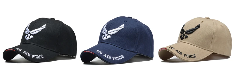ВВС США Мужская тактическая Кепка армейская Snapback 3D вышивка Bone Trucker Кепка хлопковая уличная Кепка