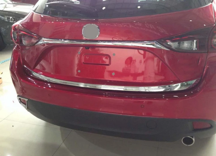 Хромированная крышка багажника для Mazda 3 M3 Axela hatchback(5DR) 2014 2015 2016 ABS | Автомобили и