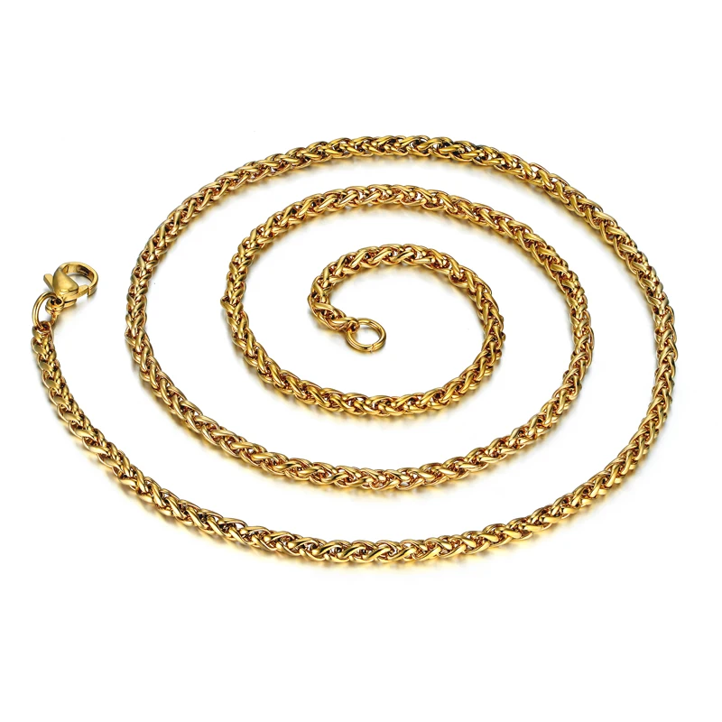 Мужская и Женская Золотая подвеска 20/23/26 дюймов|rope chain necklace|gold necklacechain necklace |