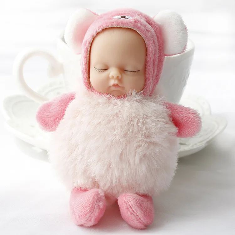 Kawaii моделирование спящего ребенка плюшевые Bjd bebe куклы игрушки подвеска для