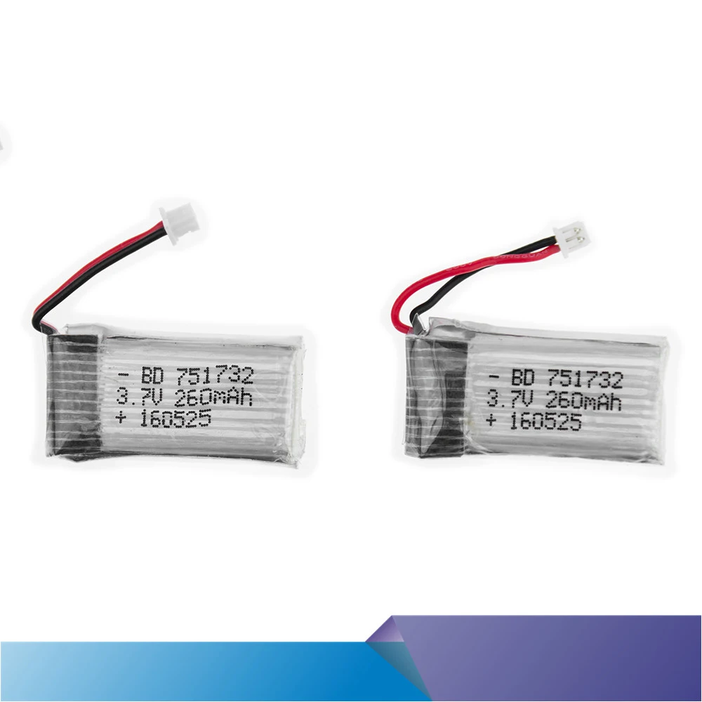Discount 5pcs 3.7V 260mAh Lipo Batteries battery for JJRC H20 RC Quadcopter drone parts toy | Игрушки и хобби