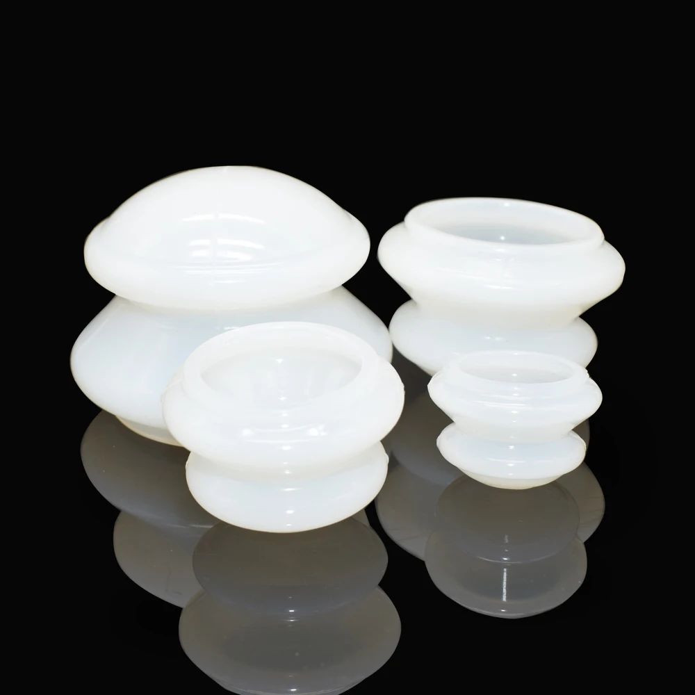 

4pcs/set Vacuum Massage Cups Silicone Massager Full Body ventosas al vaco Suction Cup Therapy Relax Pressure Health-Keeping