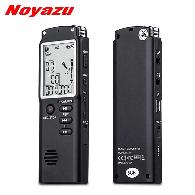 Noyazu оригинальный T60 диктофон USB Профессиональный Мини Диктофон MP3 плеер 8 Гб