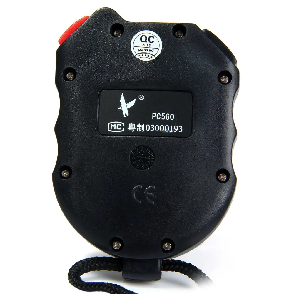 Точный PC560 3-мя рядами красивых 60 воспоминания ЖК-дисплей цифровой секундомер