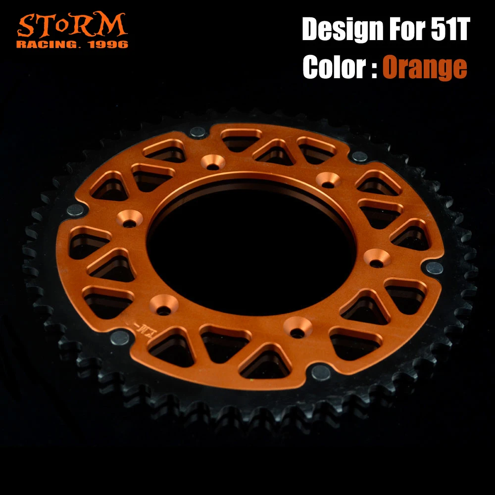 42 44 45 46 47 48 49 50 51 52 T Teeth Rear Chian Sprocket For KTM MX SX XC XCW LC4 SXF XCF DUKE SMR 300 350 400 450 505 525 530 - Цвет: triangle 51T