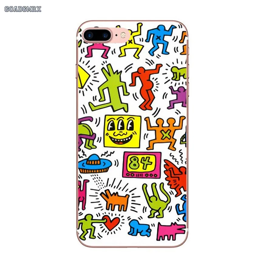 Soft Shell Covers Keith Haring Silicone For Xiaomi Redmi 3 3S 4 16G 32G 4A 4X Note 5 5A Pro Mi 4I 4C 5S 5X 6 6X Max 2 | Мобильные