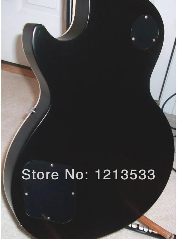 New arrival LP black STANDARD TRADITIONAL PRO 2014 EBONY Electric Guitar free shipping | Спорт и развлечения
