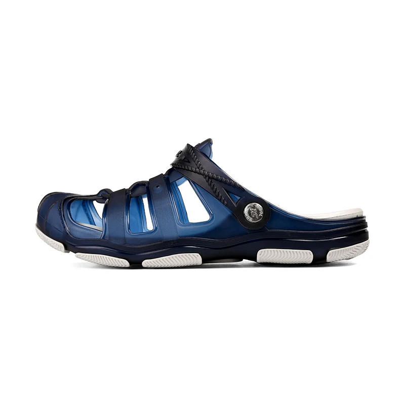 VESONAL Summer breathable Hollow out slippers men shoes Hole holes shoes Jelly male water beach slipers slides fish Plastic