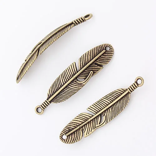 LINSOIR 10 шт./лот 11*45 мм Подвески ручной работы из перьев Новая мода