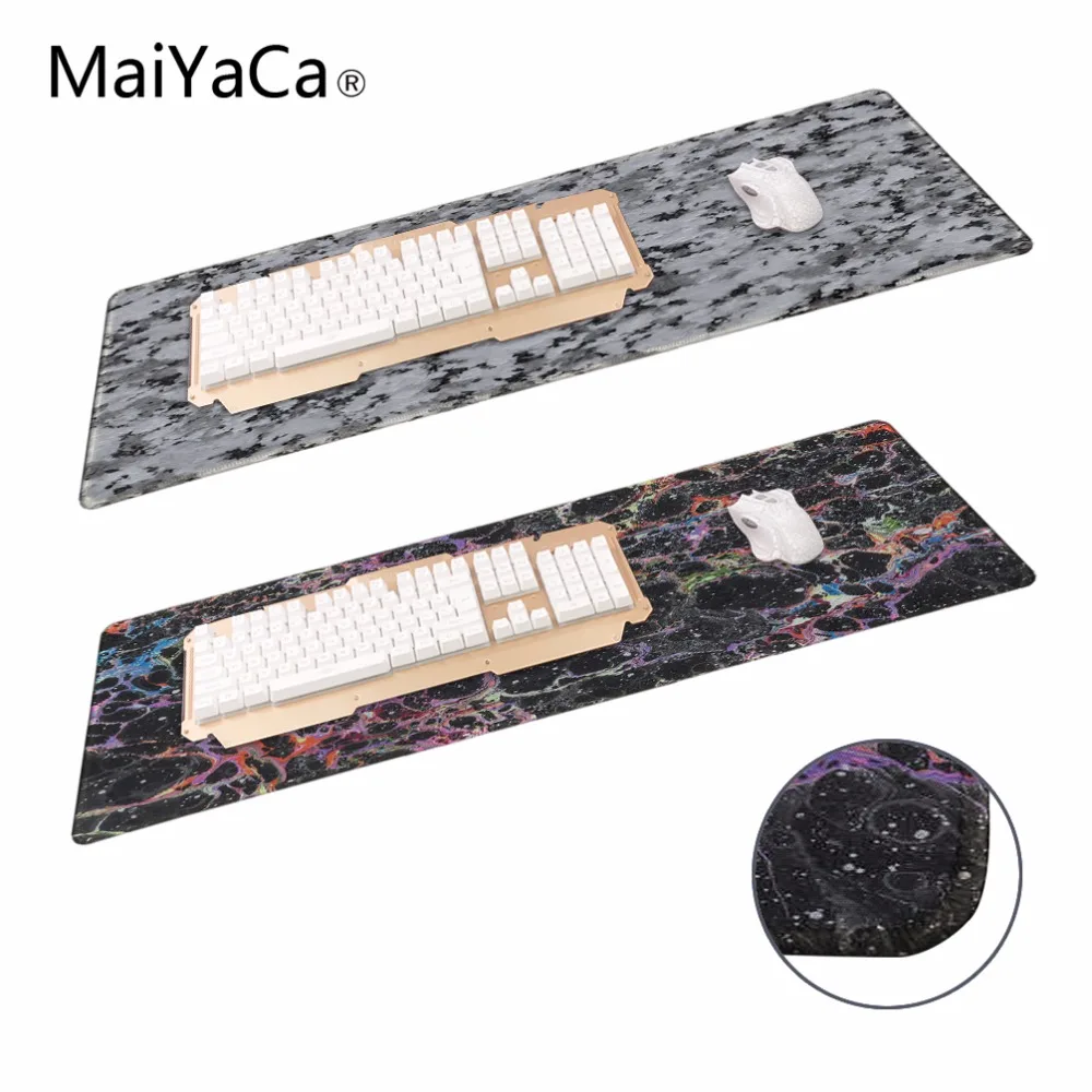 Maiyaca стильные игровые прямоугольные коврики с красочным мраморным камнем