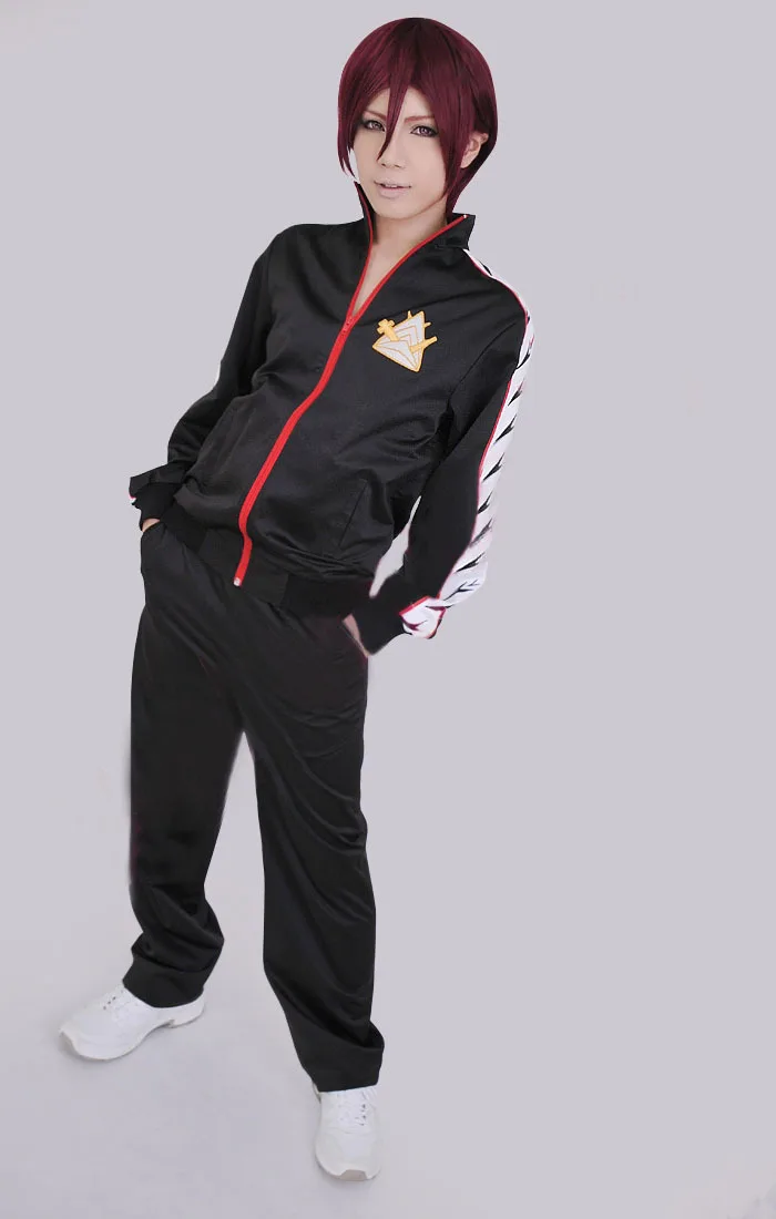 Бесплатно! Iwatobi Swim Club Samezuka Gakuen школьная форма Rin Matsuoka костюм для косплея Джерси с