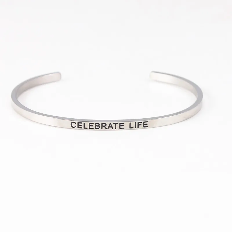 Женский браслет из нержавеющей стали с мантрой|bangle bracelet|cuff braceletsbangle bracelets for women |