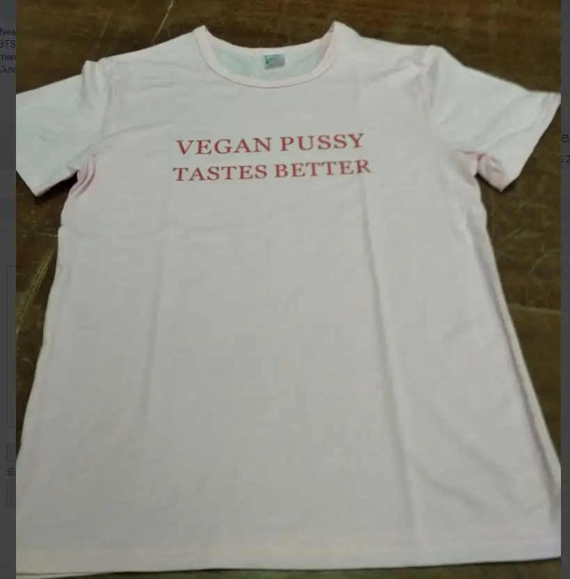 VEGAN PUSSY TASTES BETTER, Красная футболка с надписью, хлопковые футболки высокого качества, повседневная одежда унисекс с графикой, Прямая поставка