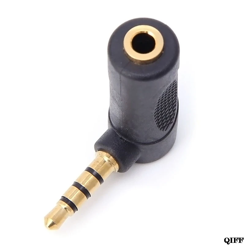 3.5mm Jack Right Angle Male To Female Audio Stereo Headphone Plug Adapter Mar28 | Строительство и ремонт
