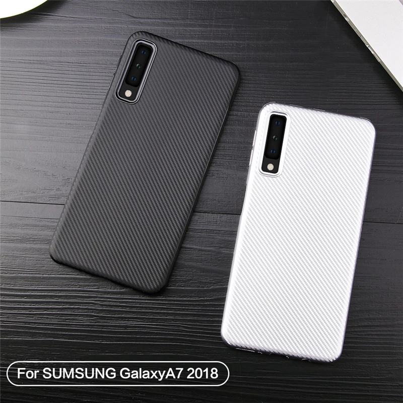 Чехол для Samsung Galaxy A7 мягкий силиконовый резиновый чехол телефона 2018 | Мобильные