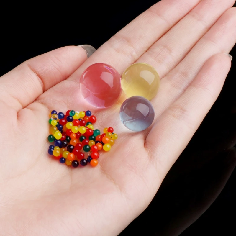 

1Bag 120 grains Colorful Crystal Beads Water Plant Soil Mud Flower Jelly Hydro Gel Pearl Balls