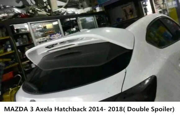 ABS Неокрашенный АКБ заднее крыло багажник выступ спойлеры пригодный для MAZDA 3 Axela