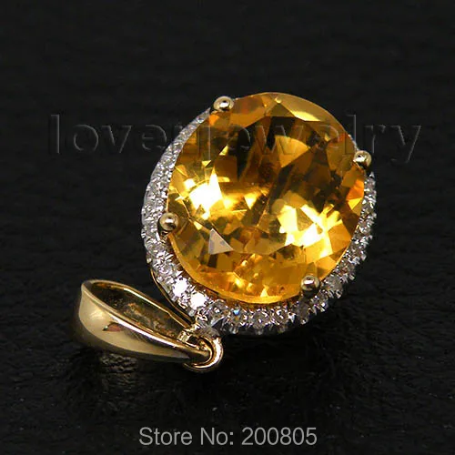 Новый Винтажный Овальный твердый 14Kt желтый золотой 4 82ct алмаз помолвочный цитрин
