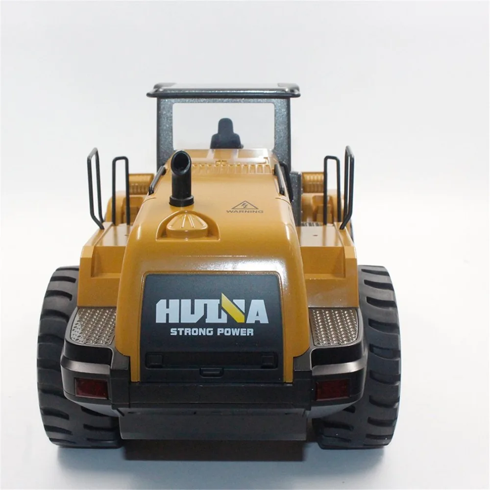 HUINA TOYS 1583 1/14 10CH Сплав RC бульдозер грузовик с фронтальным погрузчиком Инженерная