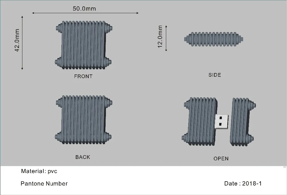 ПВХ usb флеш накопитель 3D 2D 4 ГБ 8 16 32 диск (100 шт. может создать вашу индивидуальную