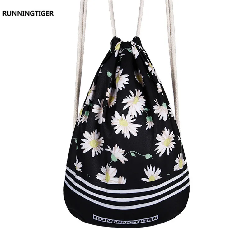 Рюкзак на шнурке с цветочным принтом для девочек подростков|backpack school bag|school bags for