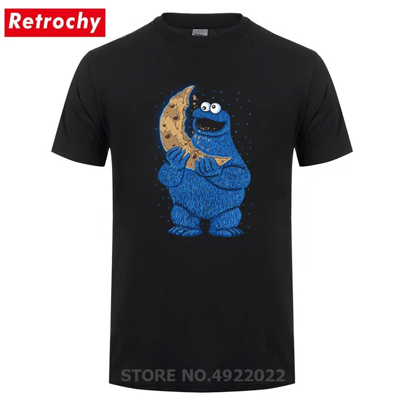 Мужская футболка с короткими рукавами и круглым воротником изображением печенья