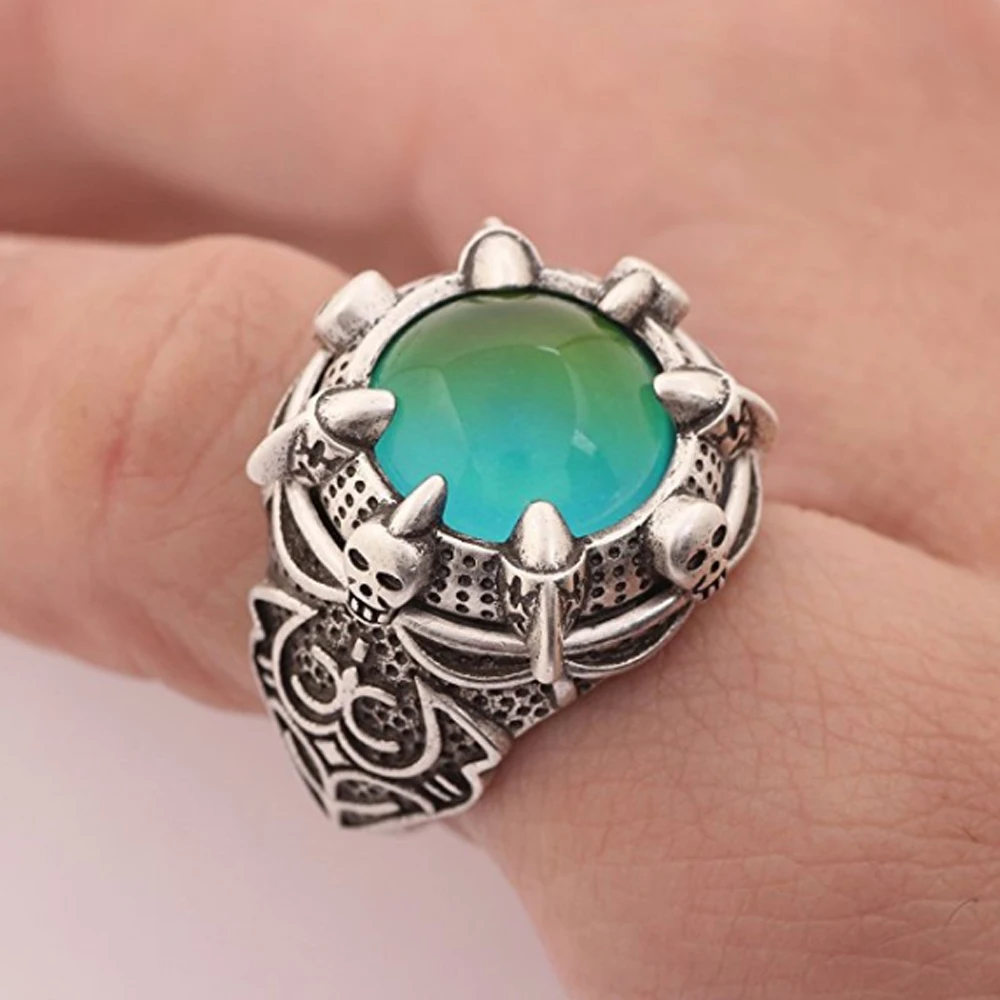 Дополнительный подарок Винтажное кольцо в стиле ретро с изменением цвета