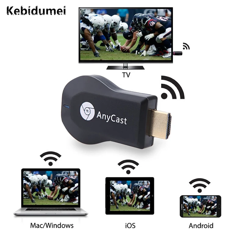 Дублирующий ТВ-приемник для AnyCast M2 Airplay WiFi Дисплей Miracast беспроводной