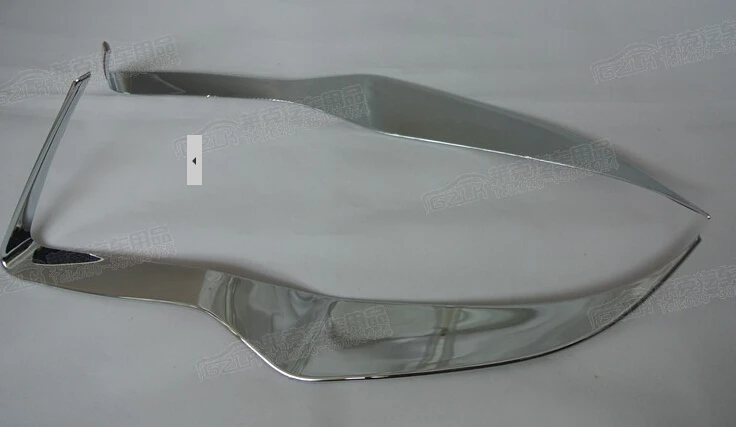 Хром Передняя Головной свет лампы Фар крышка Накладка Для 2013 2014 2015 Лесник |