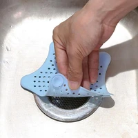 star shape silicone drain strainer for kitchen gadgets bathroom sink filter hair catcher stopper bathtub cover w suction cup