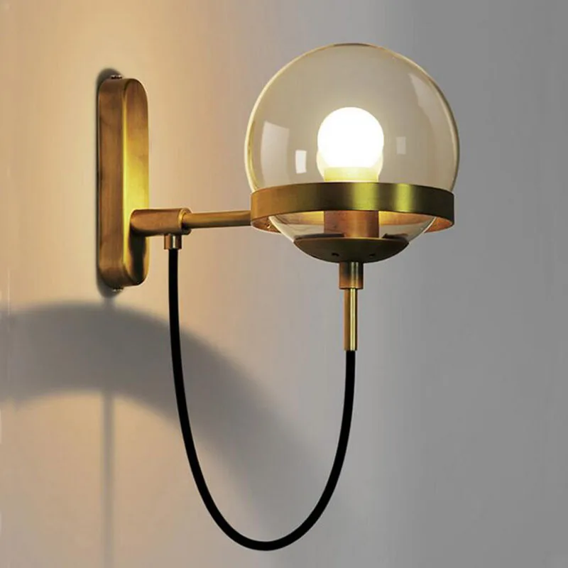 L скандинавский настенный светильник Ретро промышленный кованый железный