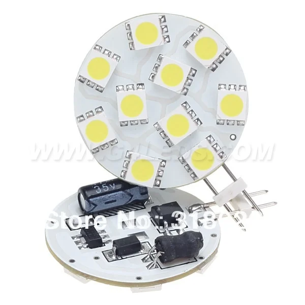Бесплатная доставка! Диммируемая 10 Светодиодная лампа G4 Epistar SMD 5050 точечный