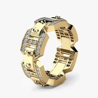 seanlov cubic zircon rings men rhinestone fashion out punk style decor jewelry women men enamel male finger rings