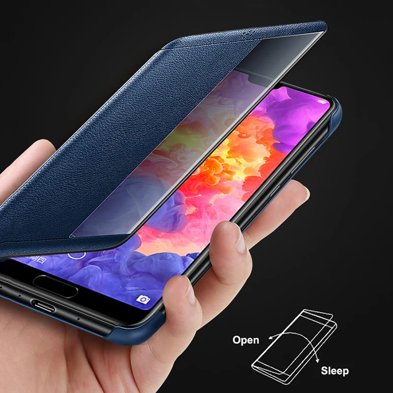 Роскошный чехол-книжка из натуральной кожи для Huawei P20 Pro чехол чехлы телефонов |