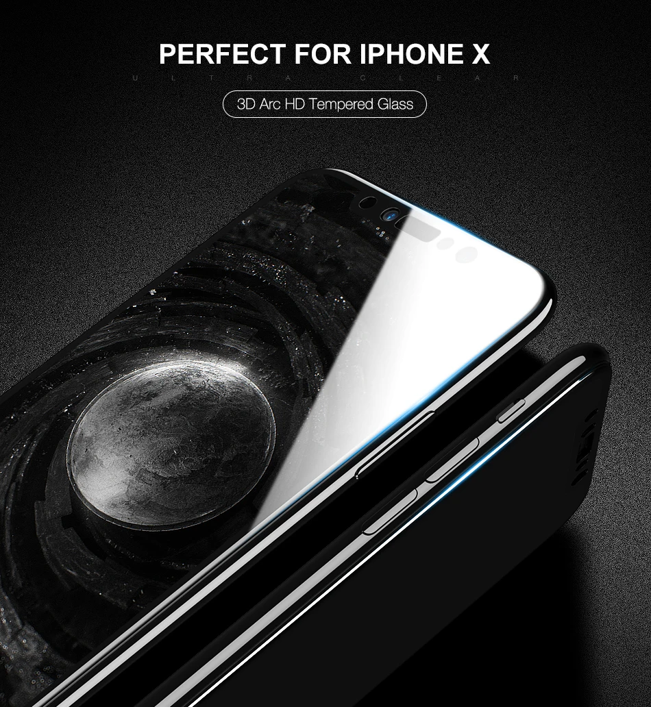 FLOVEME 3D полное покрытие экрана протектор для iPhone X 9H закаленное стекло Мягкий край пленка для iPhone 7 8 Plus для iPhone X 10 стекло