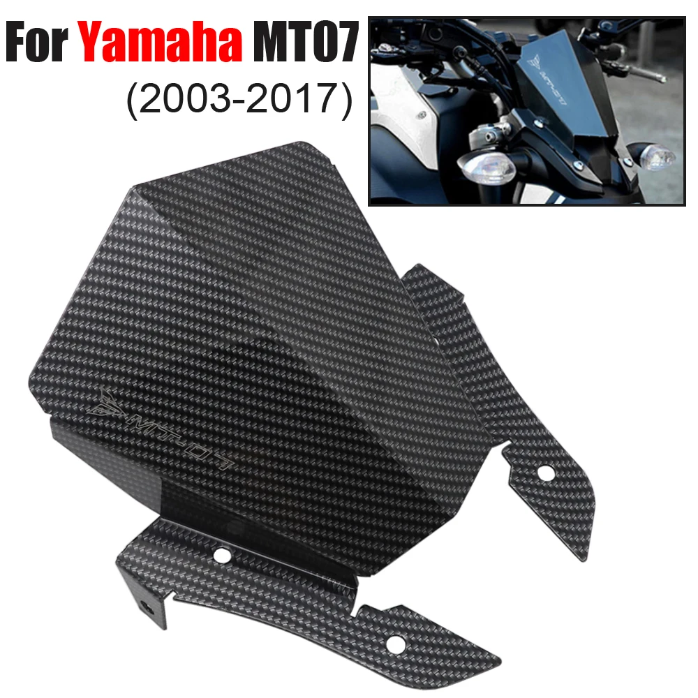 Новый MT 07 мотоцикл алюминиевый лобовое стекло для Yamaha MT07 2013 2014 2015 2016 2017|Козырьки