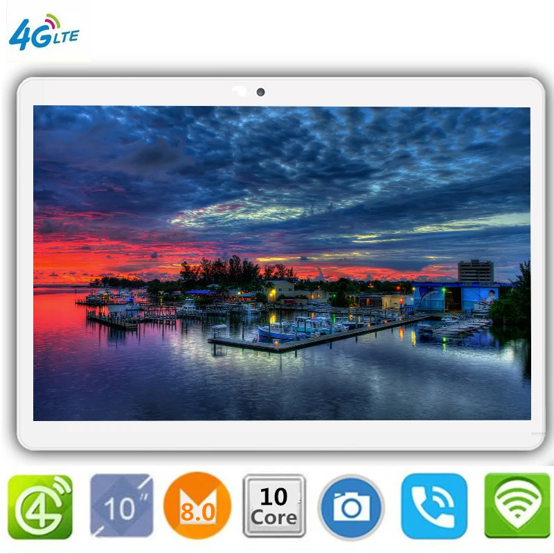 Android 9 0 10 ядер две sim карты 4G LTE планшетный ПК Wi Fi OTG GPS Google bluetooth телефон ОЗУ 6 Гб ПЗУ 128