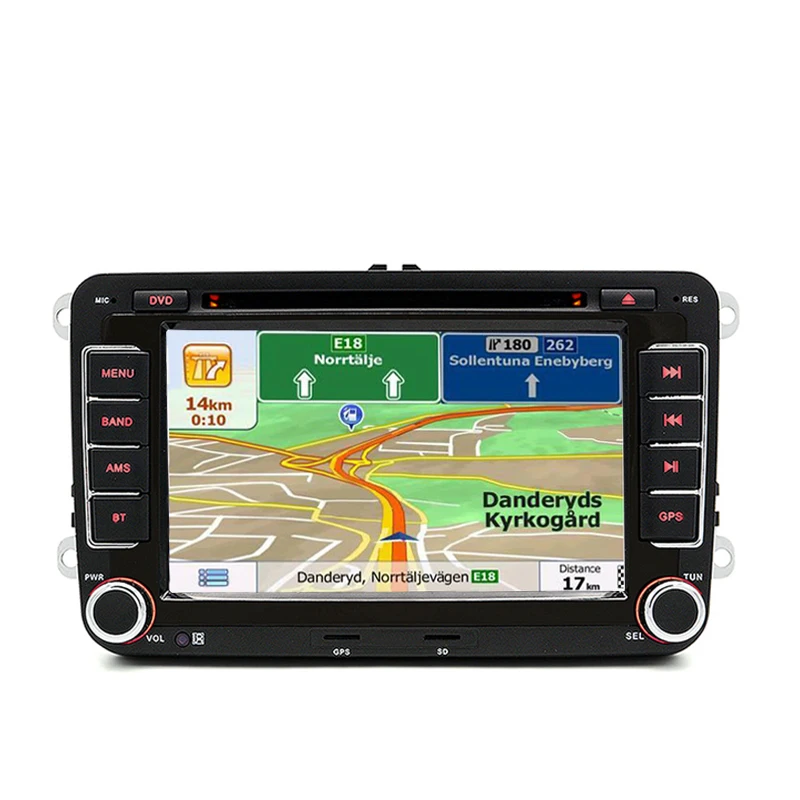 Автомобильный мультимедийный плеер GPS 2 Din для vw golf 4 5 6 7 passat b5 b6 b7 Polo Tiguan Leon Skoda octavia